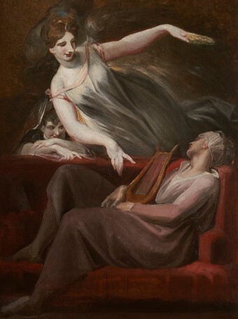 Johann Heinrich Füssli (1741–1825) Die Vision des Dichters (Shakespeare), 1806–07, Stiftung für Kunst, Kultur und Geschichte, Winterthur. Foto: SKKG 2020 Johann Heinrich Füssli (1741–1825) Die Vision des Dichters (Shakespeare), 1806–07, Stiftung für Kunst, Kultur und Geschichte, Winterthur. Foto: SKKG 2020