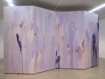 Thu-Van Tran (*1979), Pénétrable, 2024, Koproduktion der Künstlerin und der Hamburger Kunsthalle, Courtesy the artist and Galerie Rüdiger Schöttle © VG Bild-Kunst, Bonn 2024 Foto: Christoph Irrgang Thu-Van Tran (*1979), Pénétrable, 2024 Kautschuk, Pigment, 315 x 540 x 75 cm Koproduktion der Künstlerin und der Hamburger Kunsthalle, Courtesy the artist and Galerie Rüdiger Schöttle © VG Bild-Kunst, Bonn 2024 Foto: Christoph Irrgang