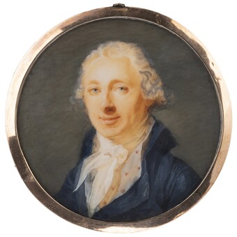 Domenico Bossi (1767–1853), Dr. med Paul Hinrich Büsch, um 1795 Aquarell und Gouache auf Elfenbein, 6,0 cm (Durchmesser), Hamburger Kunsthalle © Hamburger Kunsthalle, Foto: Birgitt Schmedding