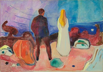 Edvard Munch (1863–1944), Zwei Menschen. Die Einsamen, um 1935, Munchmuseet, Oslo © Munchmuseet, Oslo, Foto: Munchmuseet / Ove Kvavik