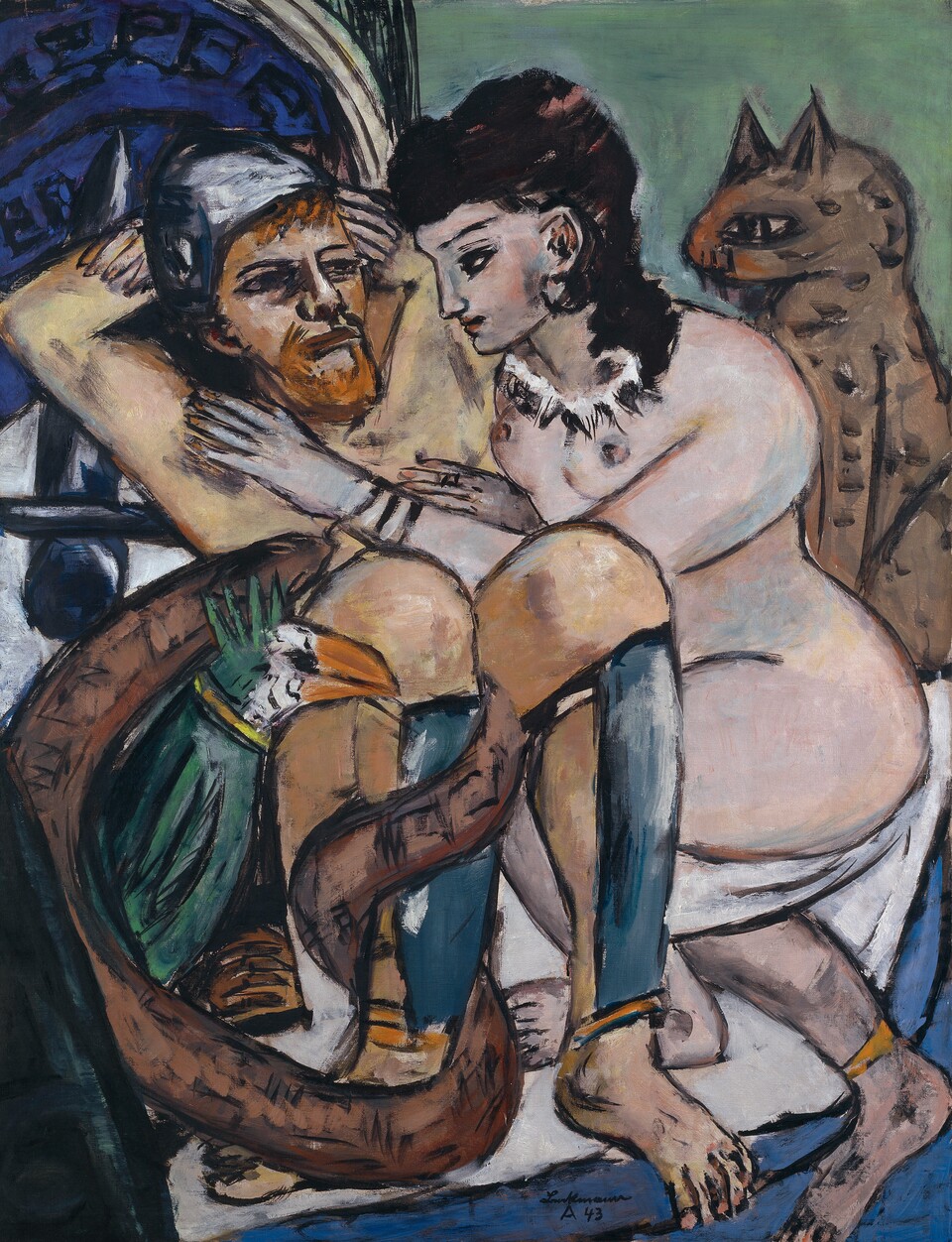 Max Beckmann (1884 - 1950) Odysseus und Kalypso, 1943 Öl auf Leinwand 1884 - 1950 © Hamburger Kunsthalle / bpk  Foto: Elke Walford