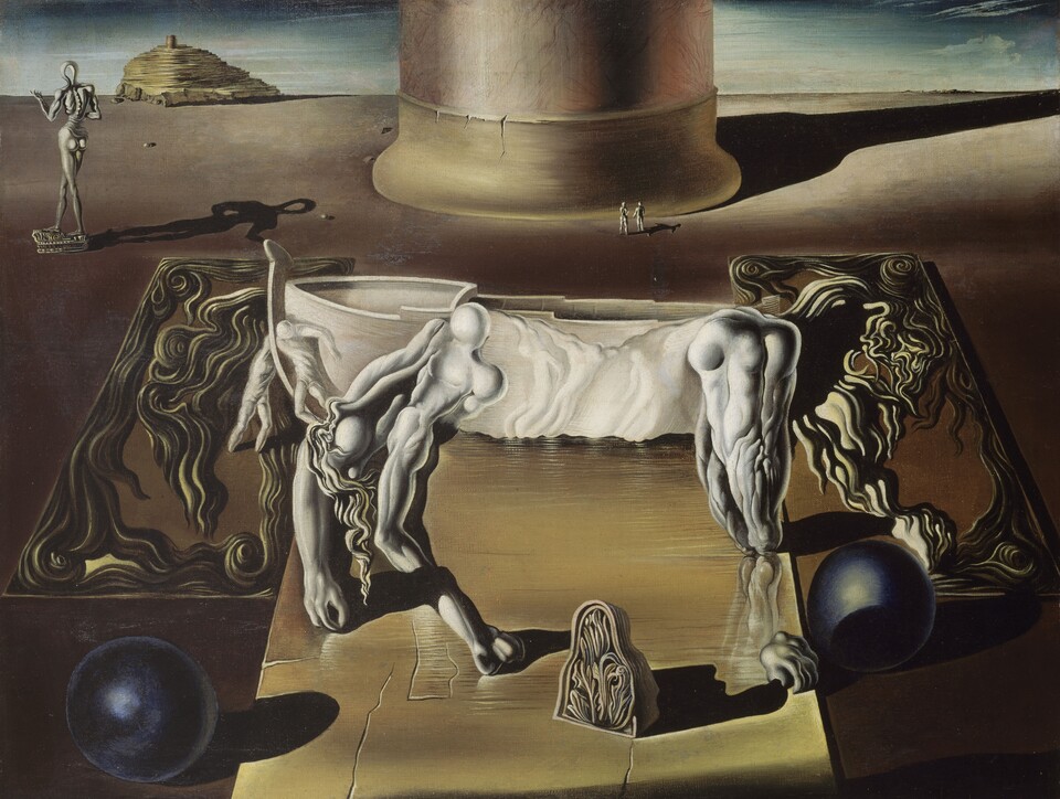 Salvador Dalí (1904-1989), Die Unsichtbaren – Schlafende, Pferd, Löwe (Dormeuse, cheval, lion invisibles), 1930