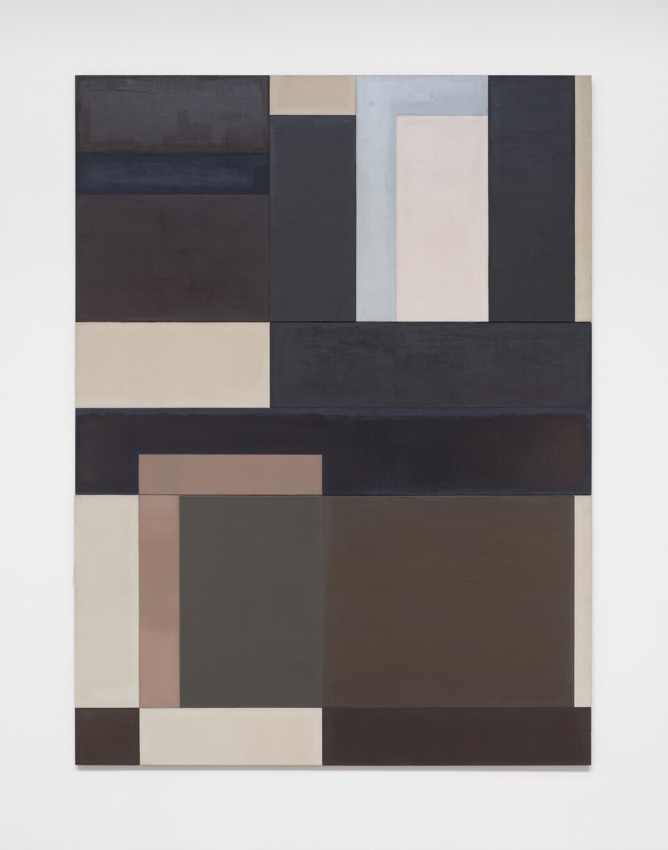 David Novros (*1941) Untitled, 1970-71 Öl auf Leinen, insg. 304,8 x 228,6 x3,2 cm © 2025 David Novros / VG Bild-Kunst, Bonn 2025. Courtesy Paula Cooper Gallery, New York Foto: Steven Probert