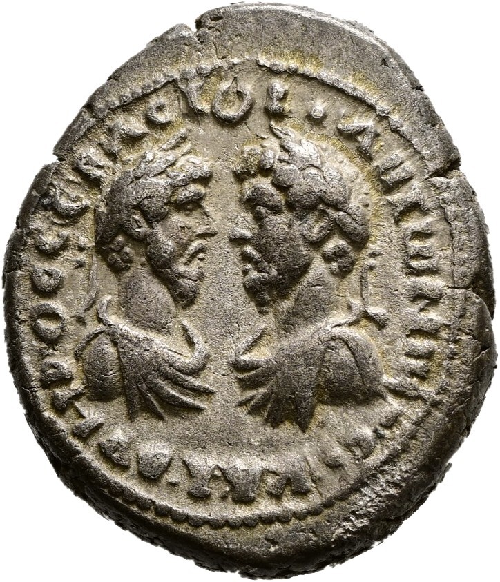 Alexandria: Marcus Aurelius und Lucius Verus, 161 n. Chr., Tetradrachme, Billon, geprägt Ø 26 mm, 12,29 g, Foto: Hamburger Kunsthalle
