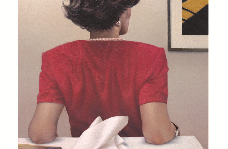 Almut Heise (*1944), Rückenansicht, 1999-2000, Öl auf Leinwand, 80 x 65 cm, Hamburger Kunsthalle, Schenkung der Künstlerin 2024