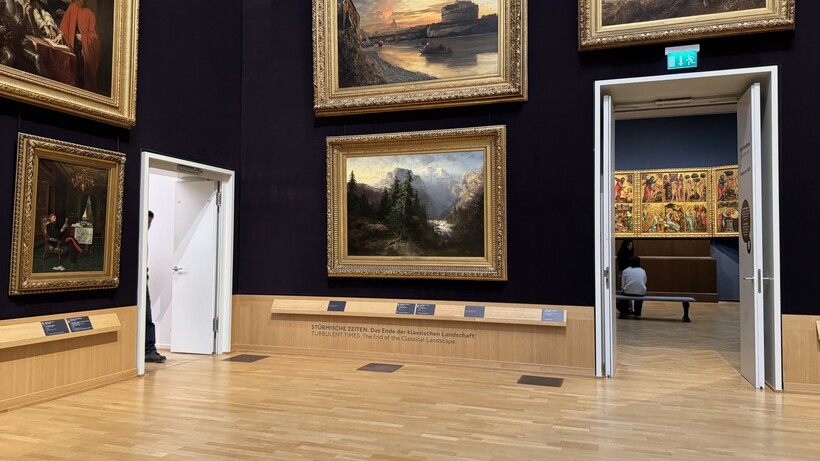 Stille Stunde in der Sammlung der Hamburger Kunsthalle, Eingang Alte Meister