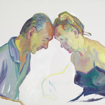 Maria Lassnig (1919–2014), Ehepaar, 2001, Städtische Galerie im Lenbachhaus und Kunstbau München, Sammlung KiCo © Maria Lassnig Stiftung / VG Bild-Kunst, Bonn 2025